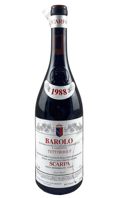 Bottle of Antica Casa Vinicola Scarpa, Barolo Tettimora, 1988 - Red Wine - Flatiron Wines & Spirits - New York