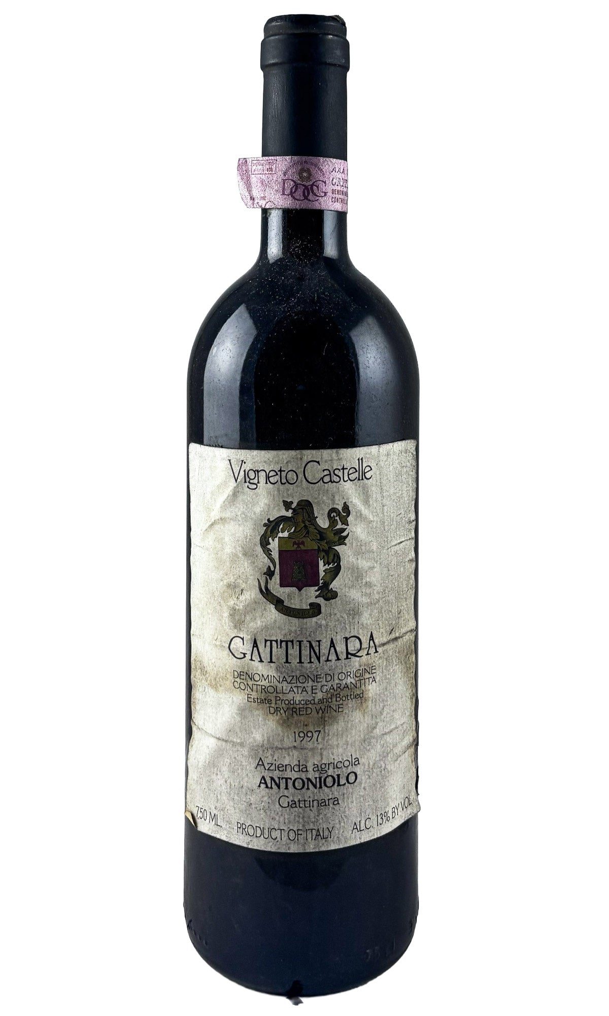 Bottle of Antoniolo, Gattinara Castelle, 1997 (Wrinkled label) - Red Wine - Flatiron Wines & Spirits - New York