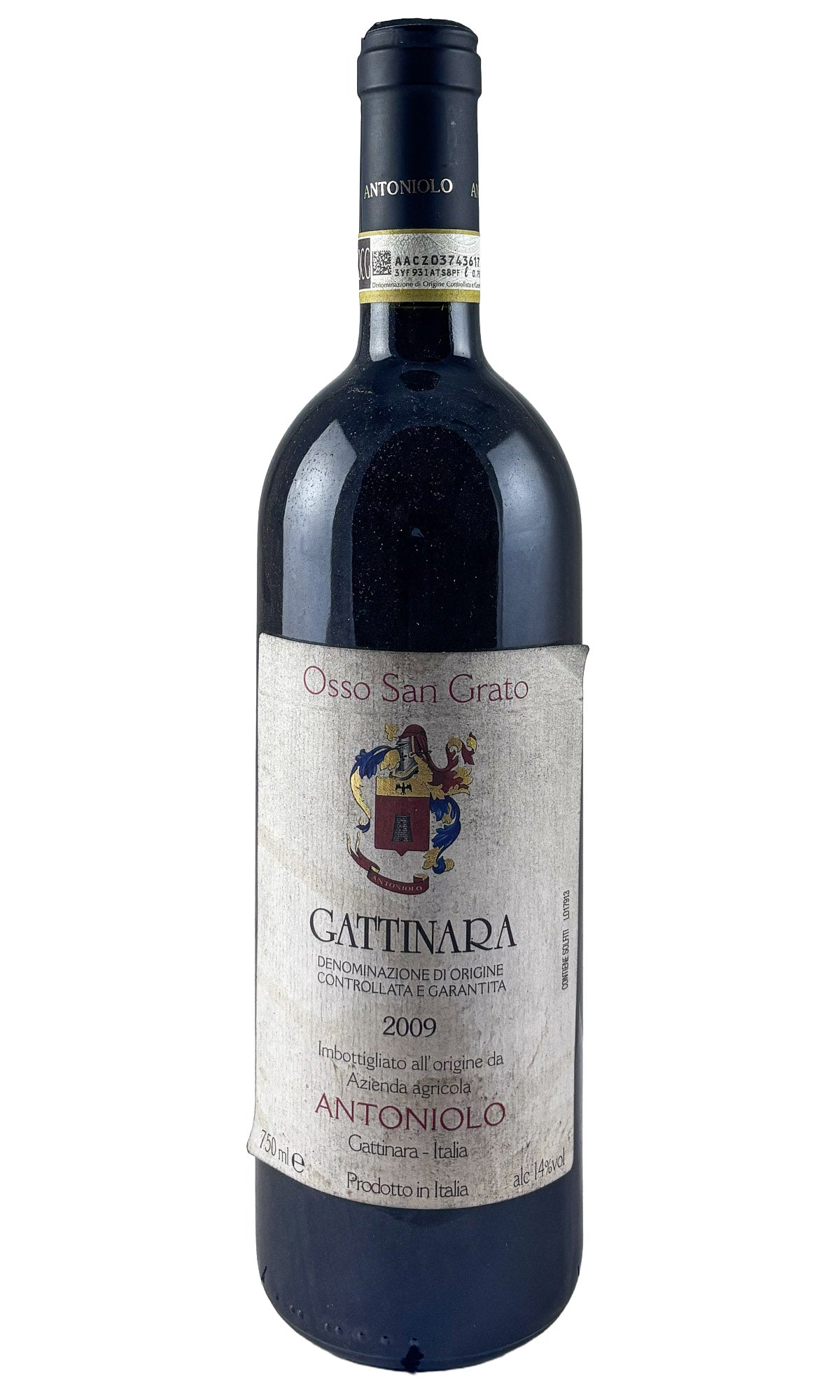 Bottle of Antoniolo, Gattinara Osso San Grato, 2009 - Red Wine - Flatiron Wines & Spirits - New York