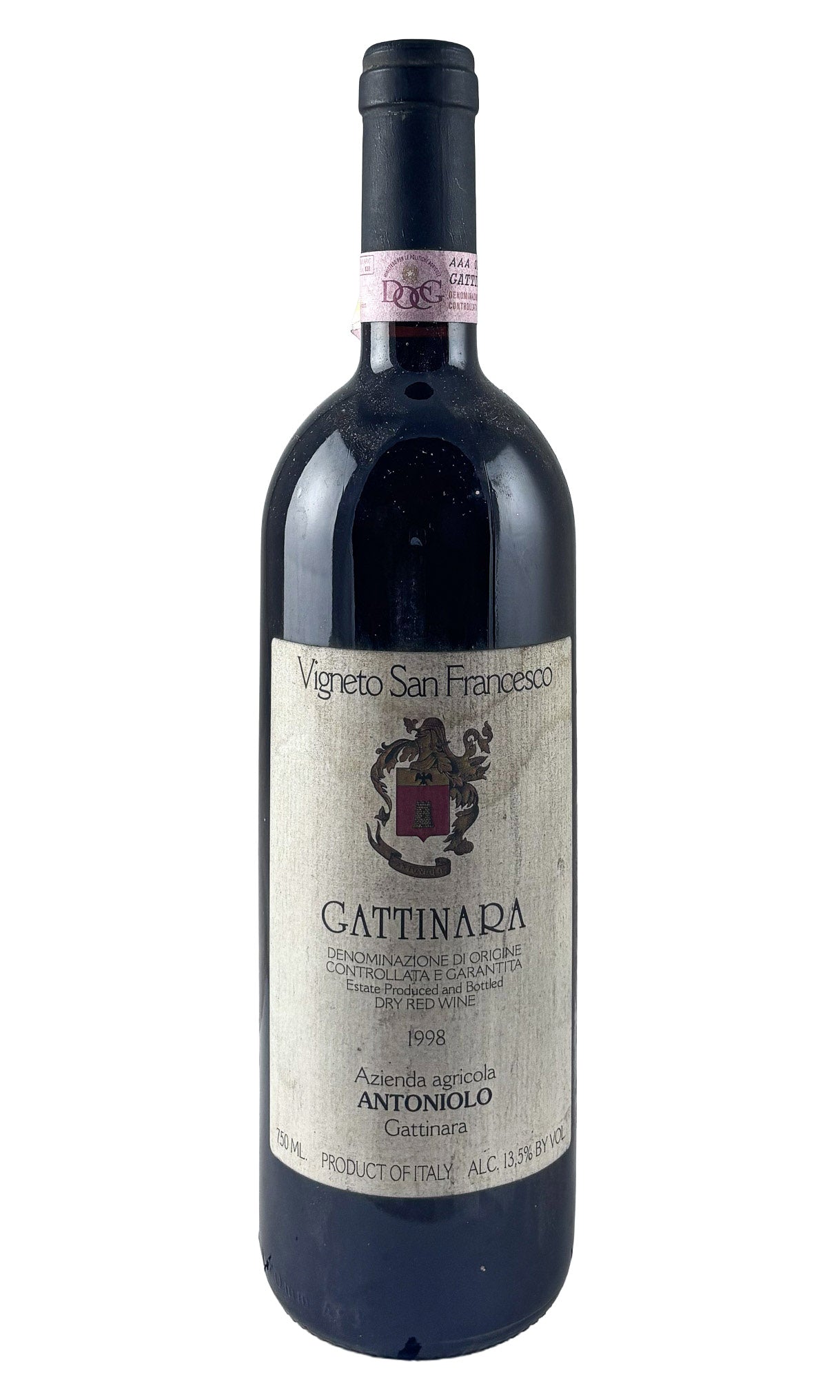 Bottle of Antoniolo, Gattinara San Francesco, 1998 (Bin soiled label) - Red Wine - Flatiron Wines & Spirits - New York