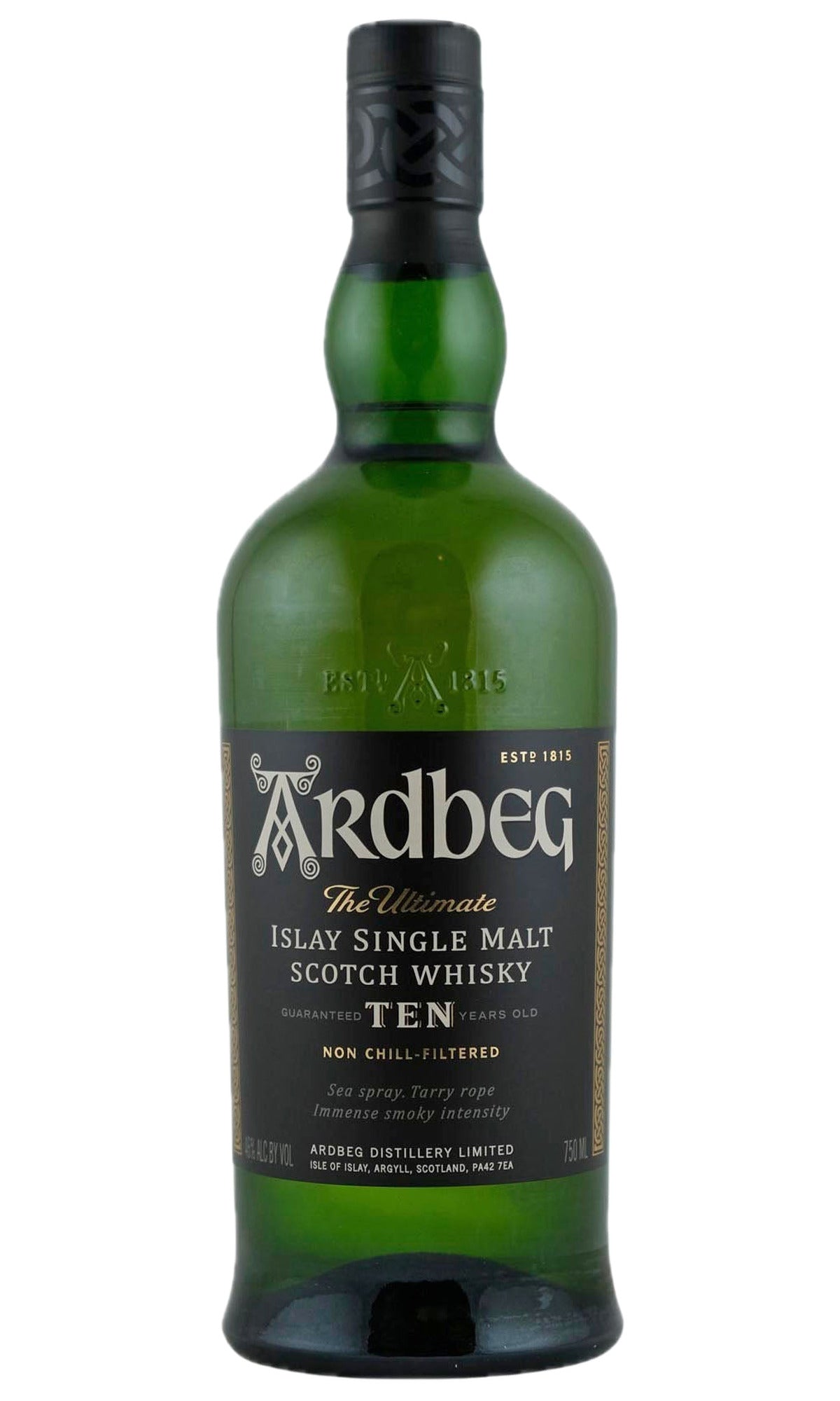Bottle of Ardbeg, 10 Year Old Single Malt Islay Scotch - Spirit - Flatiron Wines & Spirits - New York