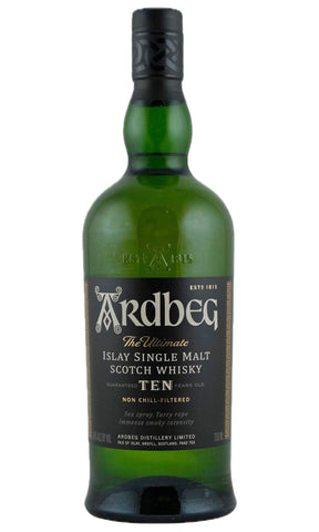 Bottle of Ardbeg, 10 Year Old Single Malt Islay Scotch - Spirit - Flatiron Wines & Spirits - New York