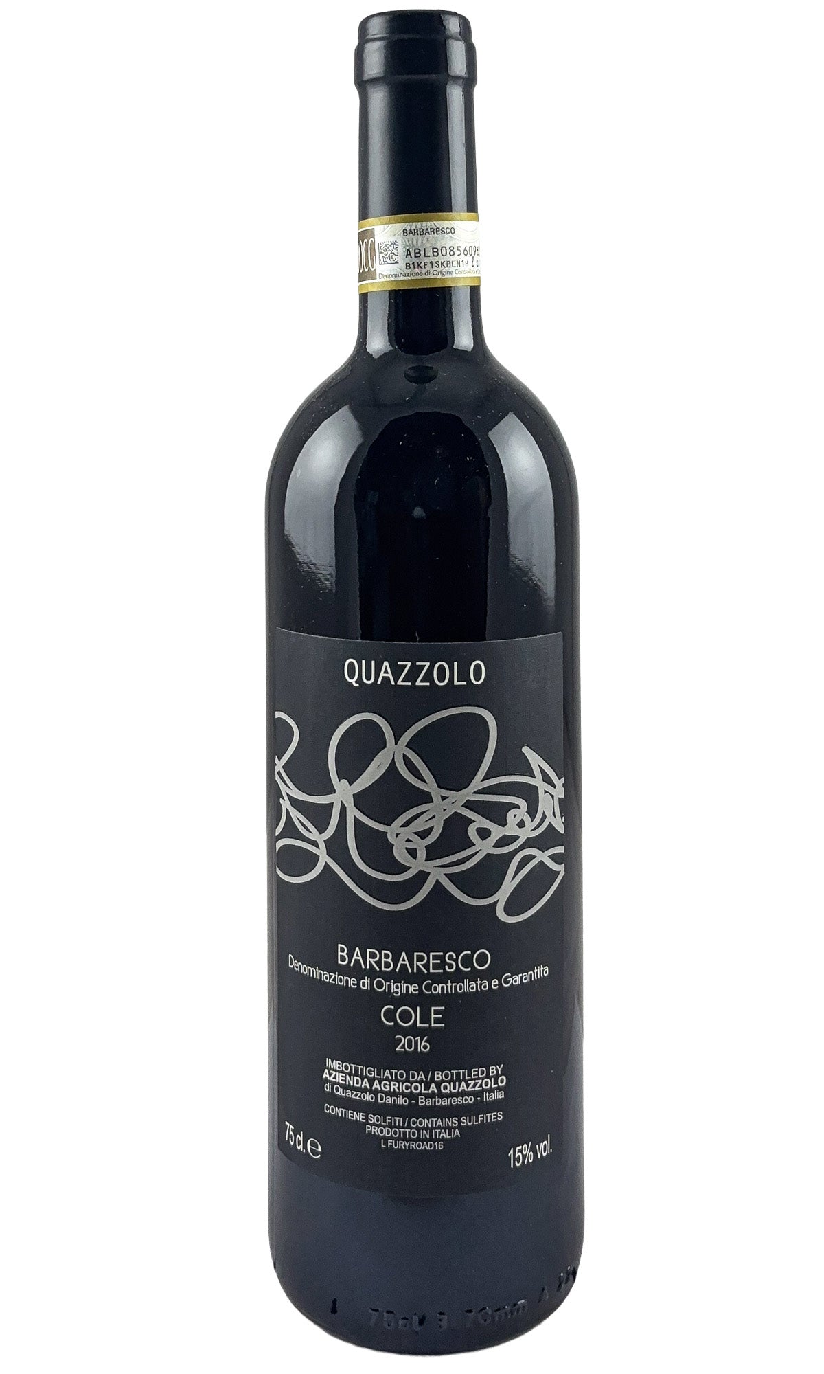 Bottle of Azienda Agricola Quazzolo, Barbaresco Cole, 2016 - Red Wine - Flatiron Wines & Spirits - New York