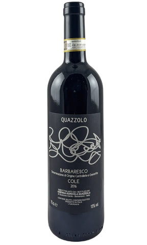 Bottle of Azienda Agricola Quazzolo, Barbaresco Cole, 2016 - Red Wine - Flatiron Wines & Spirits - New York