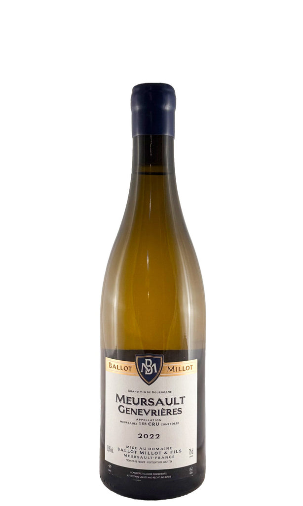 Bottle of Ballot-Millot, Meursault 1er Cru Genevrieres, 2022 - White Wine - Flatiron Wines & Spirits - New York