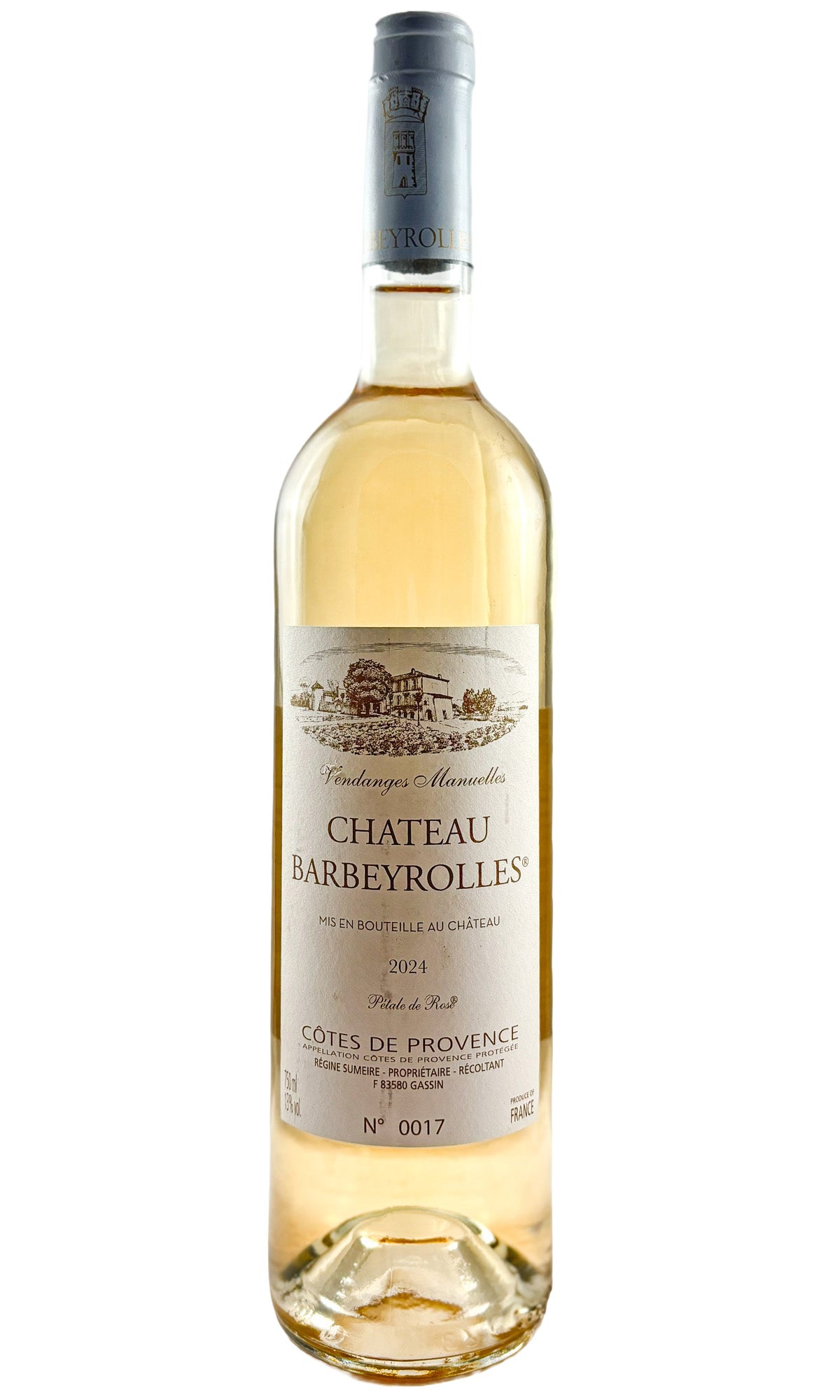 Bottle of Barbeyrolles, Cotes de Provence Rose Petale de Rose, 2024 - Rosé Wine - Flatiron Wines & Spirits - New York