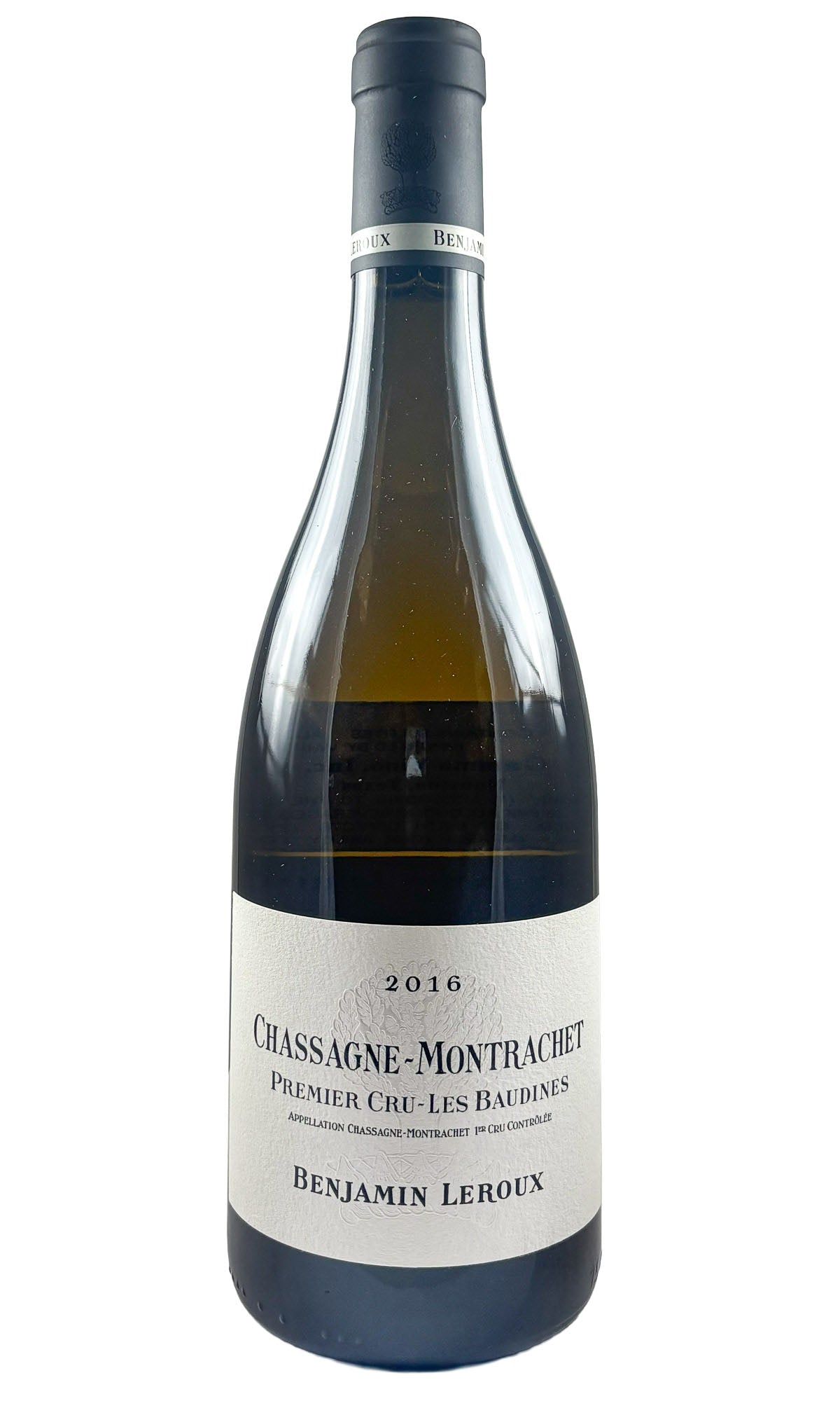 Bottle of Benjamin Leroux, Chassagne Montrachet 1er Cru Les Baudines, 2016 - White Wine - Flatiron Wines & Spirits - New York