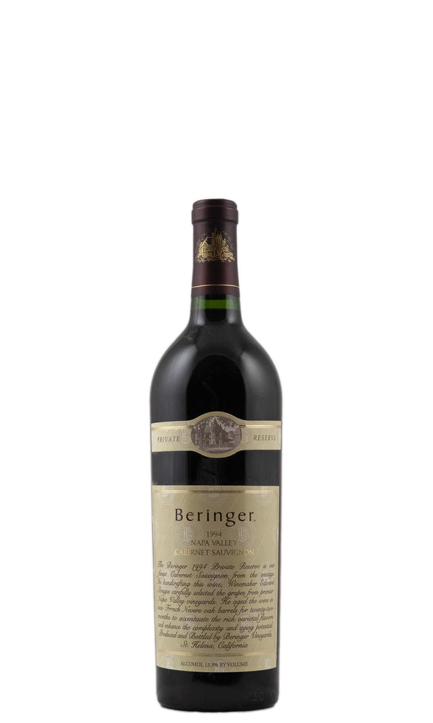 Bottle of Beringer, Napa Valley Cabernet Sauvignon Private Reserve, 1994 - Red Wine - Flatiron Wines & Spirits - New York