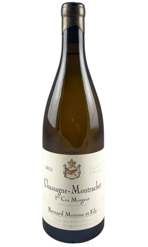 Bottle of Bernard Moreau, Chassagne-Montrachet 1er Cru Morgeot, 2015 - White Wine - Flatiron Wines & Spirits - New York