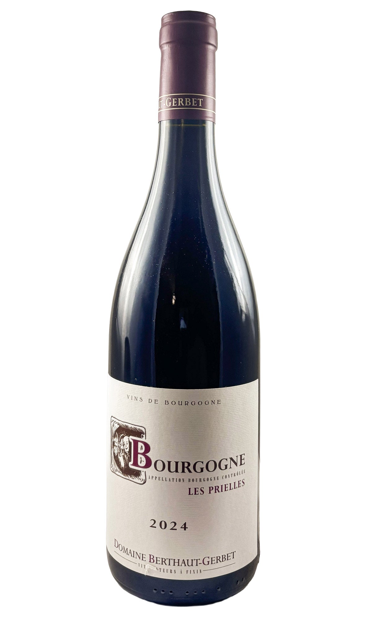 Bottle of Berthaut-Gerbet, Bourgogne les Prielles, 2024 - Red Wine - Flatiron Wines & Spirits - New York