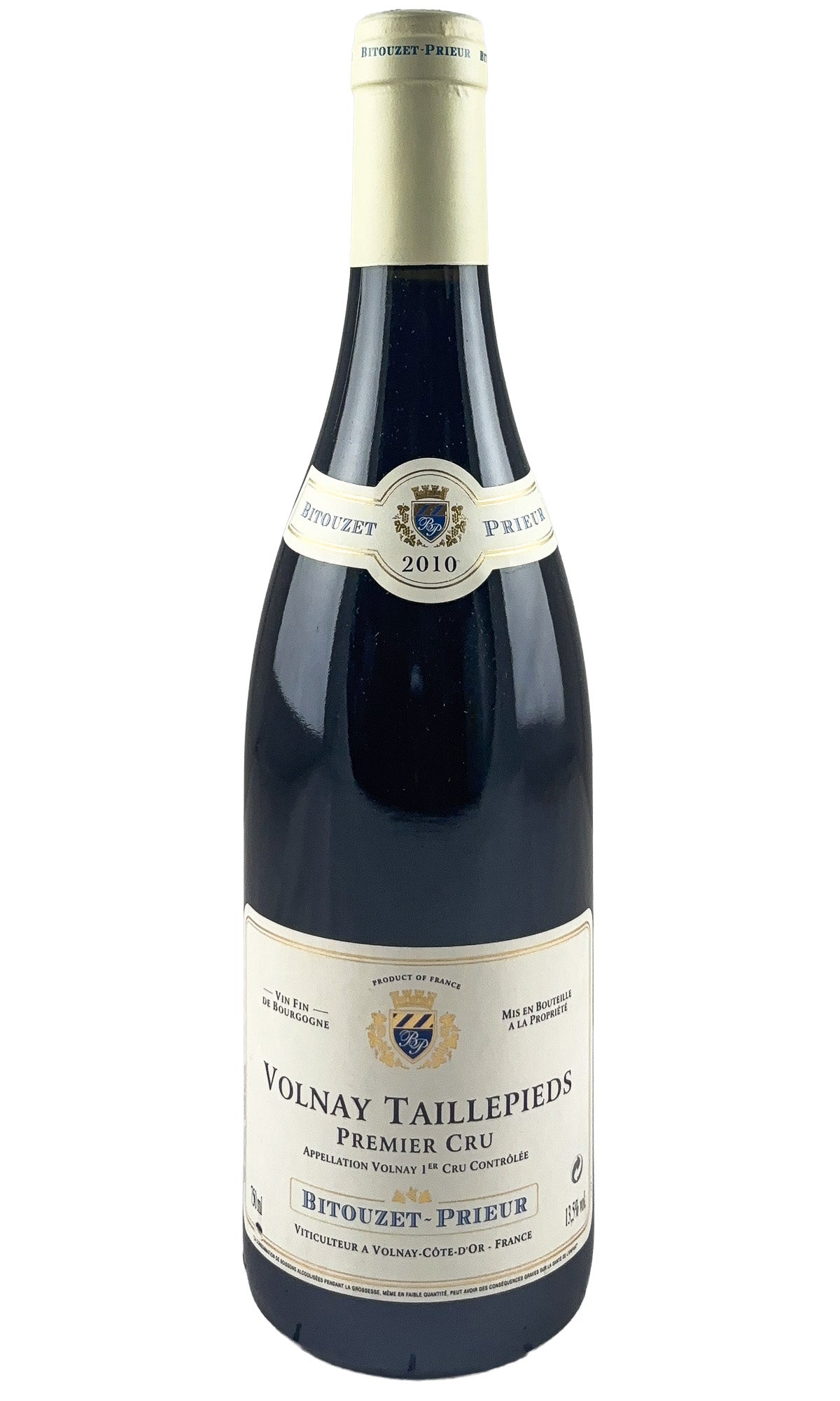 Bottle of Bitouzet-Prieur, Volnay 1er Cru Taillepieds, 2010 - Red Wine - Flatiron Wines & Spirits - New York