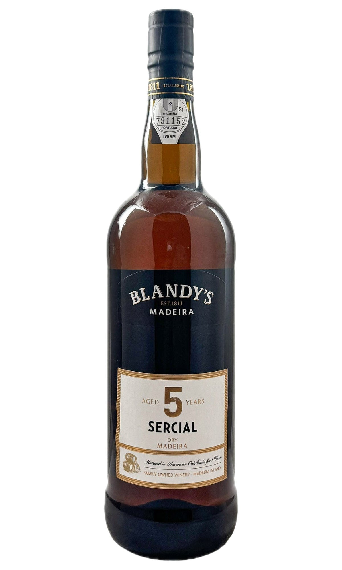 Bottle of Blandy's, 5 Year Old Dry Sercial Madeira, NV - Fortified Wine - Flatiron Wines & Spirits - New York