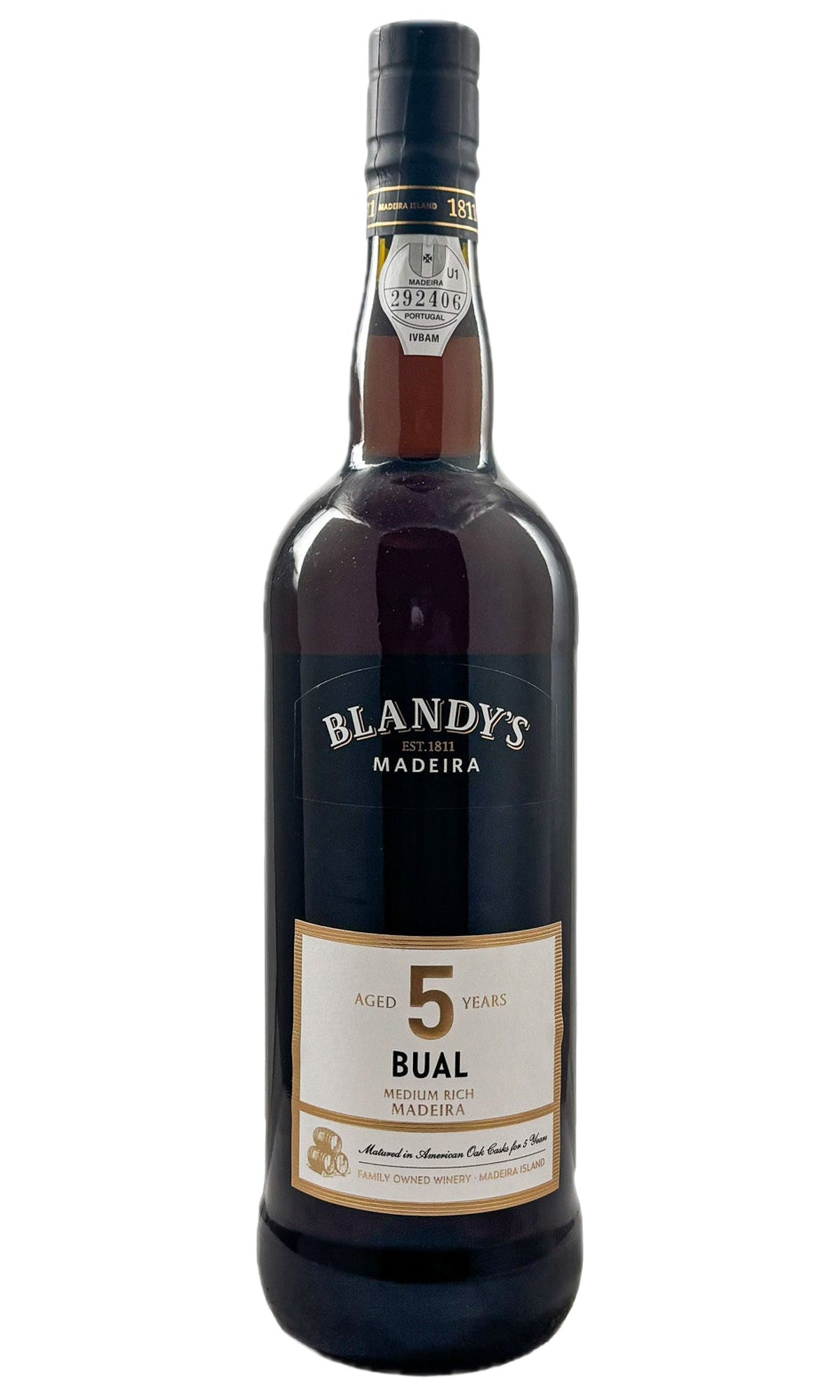 Bottle of Blandy's, 5 Year Old Medium Rich Bual Madeira, NV - Fortified Wine - Flatiron Wines & Spirits - New York