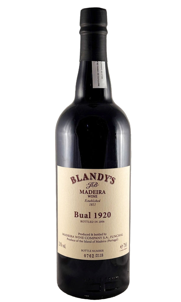 Bottle of Blandy's, Bual 1920 Madeira, 1920 - Dessert Wine - Flatiron Wines & Spirits - New York