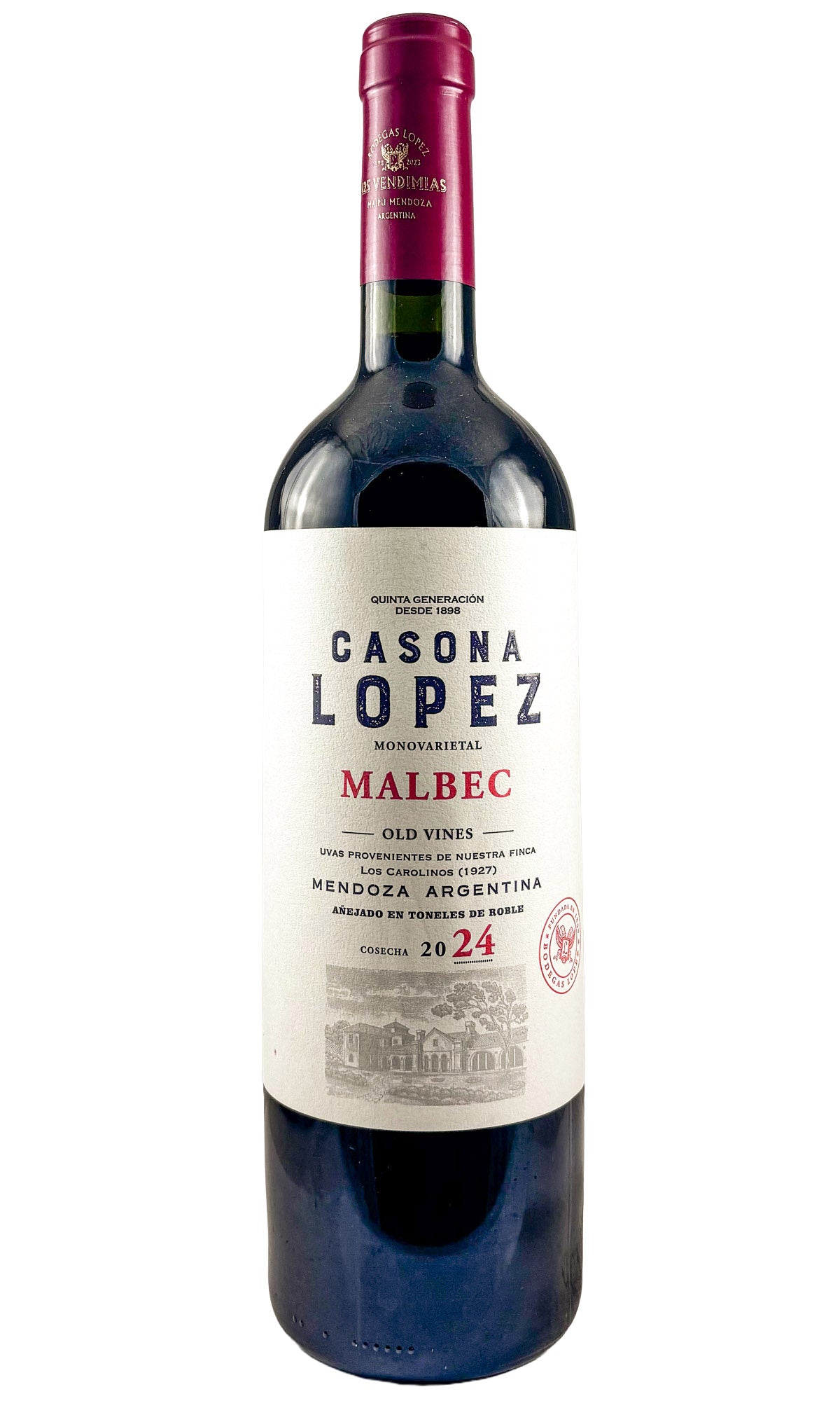 Bottle of Bodegas Lopez, 'Casona Lopez' Malbec, 2024 - Red Wine - Flatiron Wines & Spirits - New York