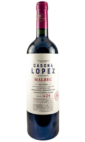 Bottle of Bodegas Lopez, 'Casona Lopez' Malbec, 2024 - Red Wine - Flatiron Wines & Spirits - New York