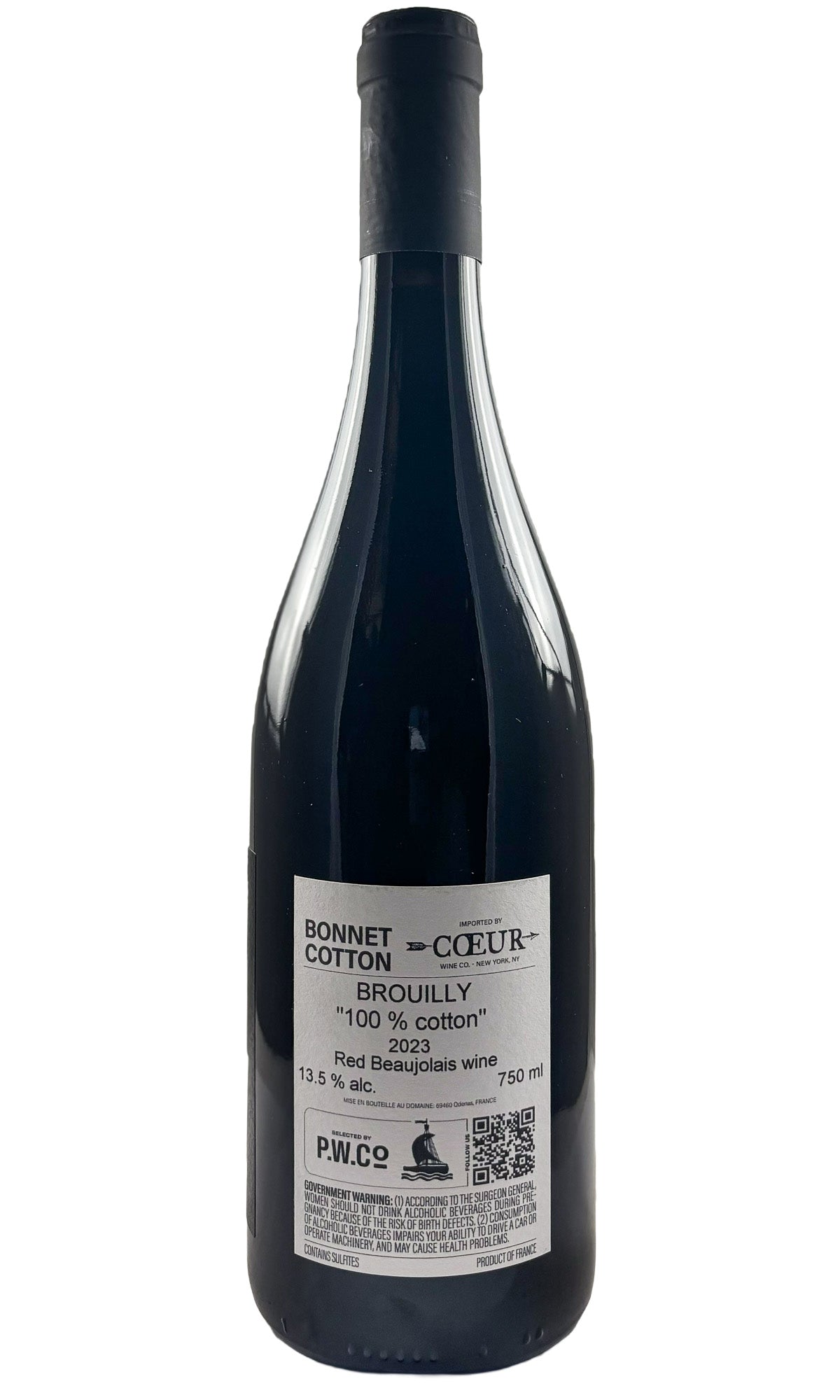 Bottle of Bonnet Cotton, Brouilly 100% Cotton, 2023 - Red Wine - Flatiron Wines & Spirits - New York