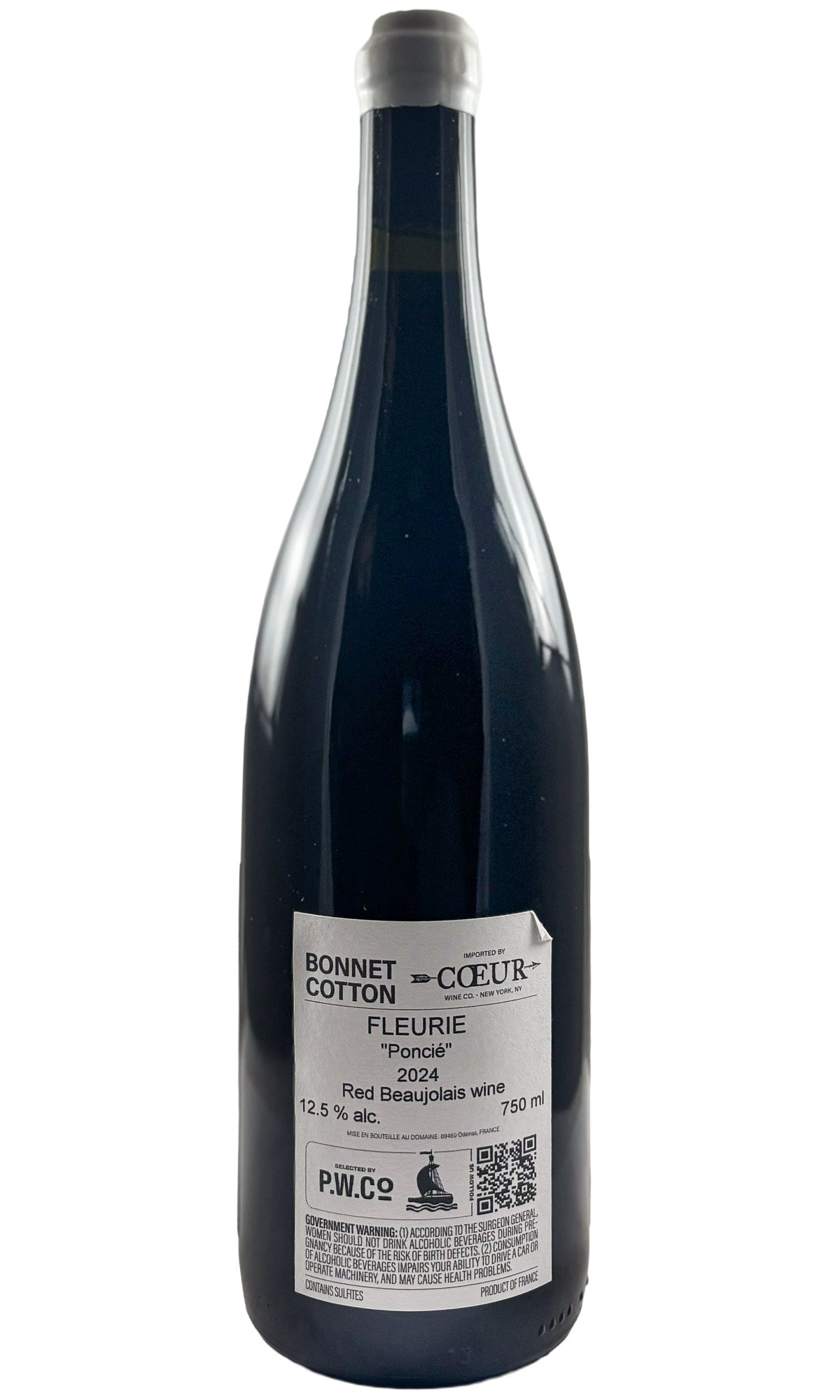 Bottle of Bonnet Cotton, Fleurie ‘Poncie’, 2024 - Red Wine - Flatiron Wines & Spirits - New York