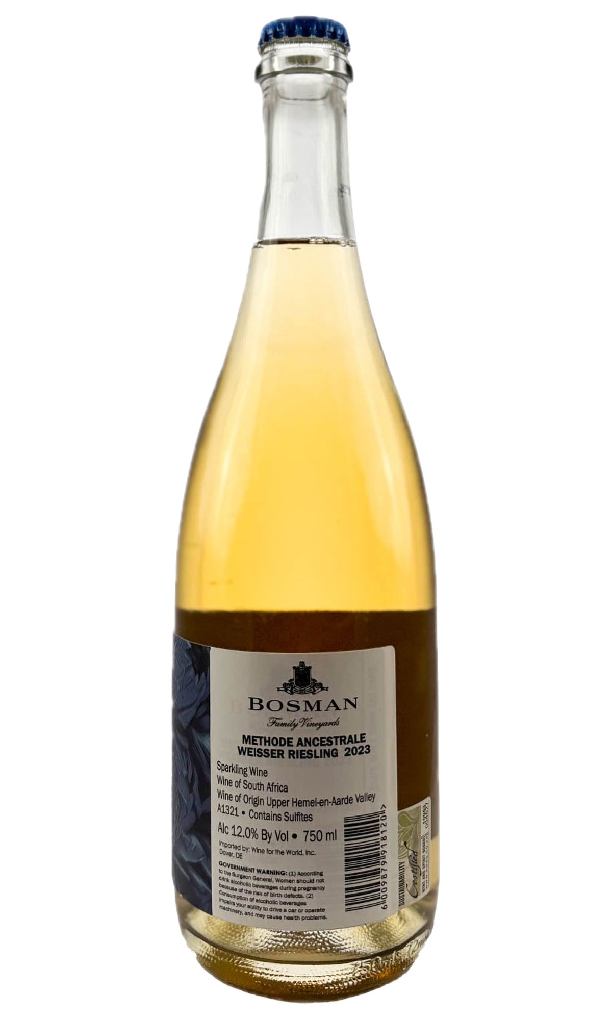 Bottle of Bosman Family Vineyards, Methode Ancestral Weisser Riesling, 2023 - Sparkling Wine - Flatiron Wines & Spirits - New York