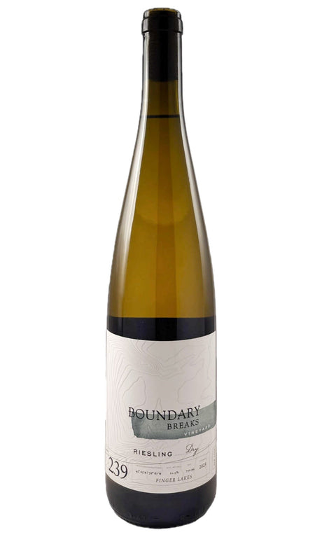 Bottle of Boundary Breaks, Dry Riesling No. 239 Finger Lakes, 2023 - White Wine - Flatiron Wines & Spirits - New York