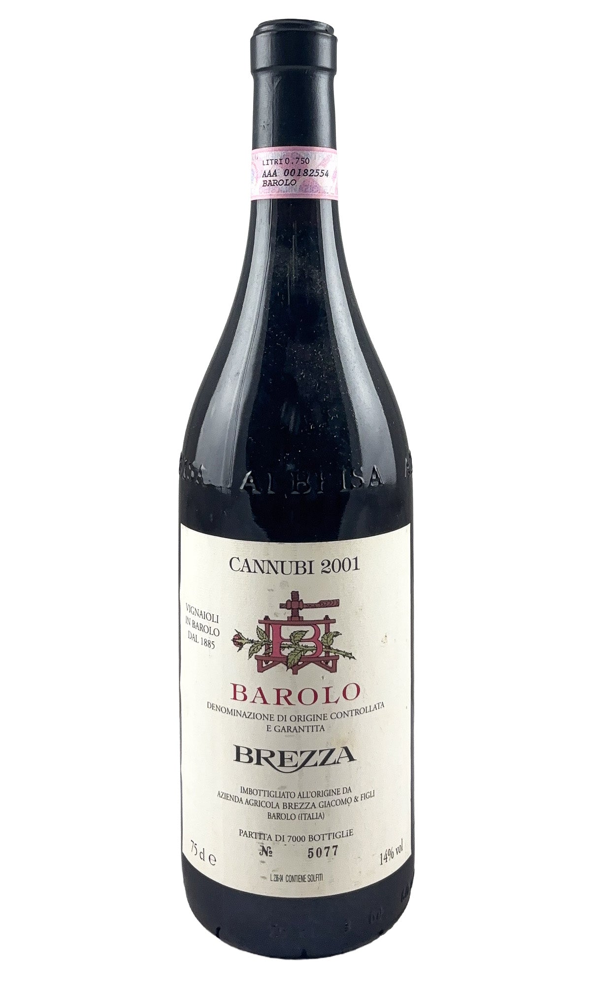 Bottle of Brezza, Barolo Cannubi, 2001 - Red Wine - Flatiron Wines & Spirits - New York