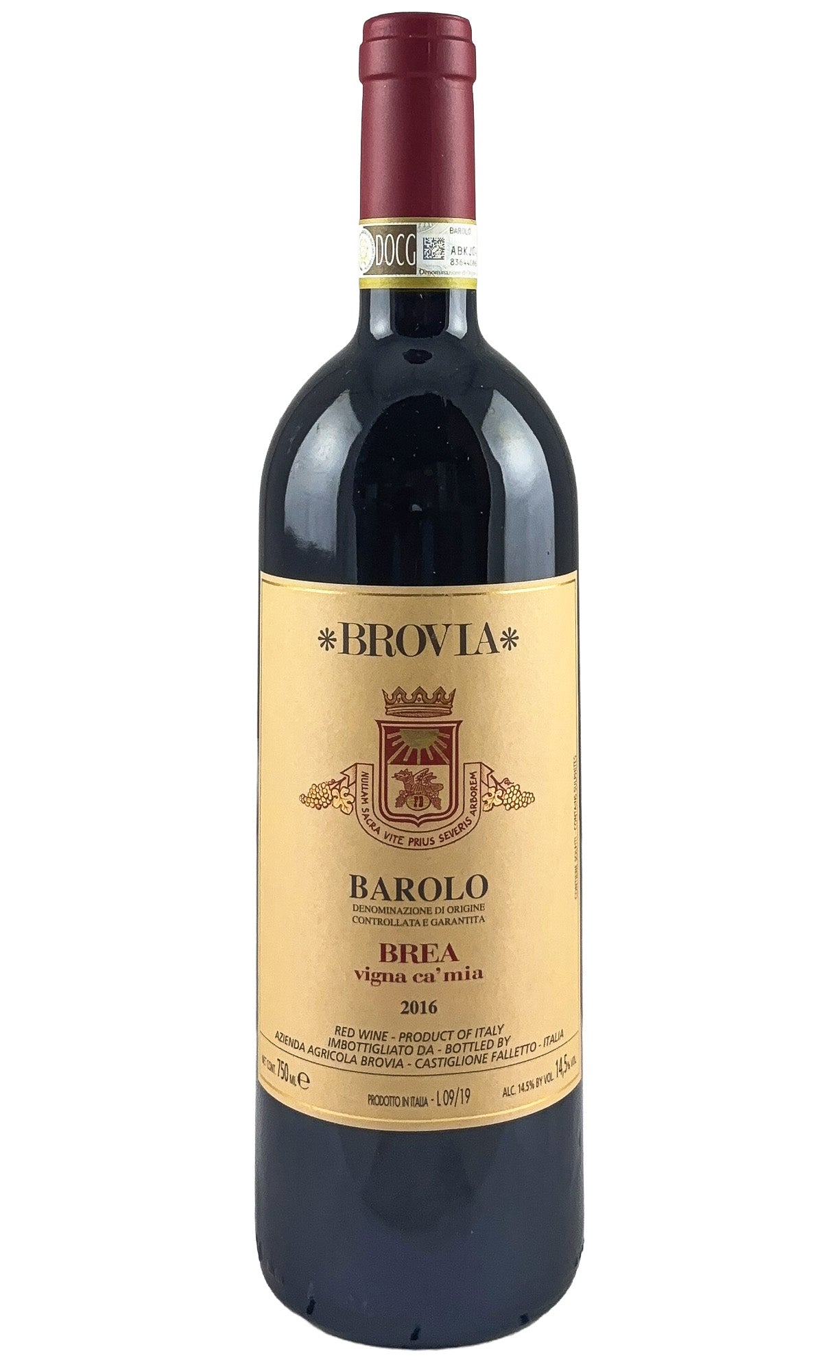 Bottle of Brovia, Barolo Ca’ Mia, 2016 - Red Wine - Flatiron Wines & Spirits - New York