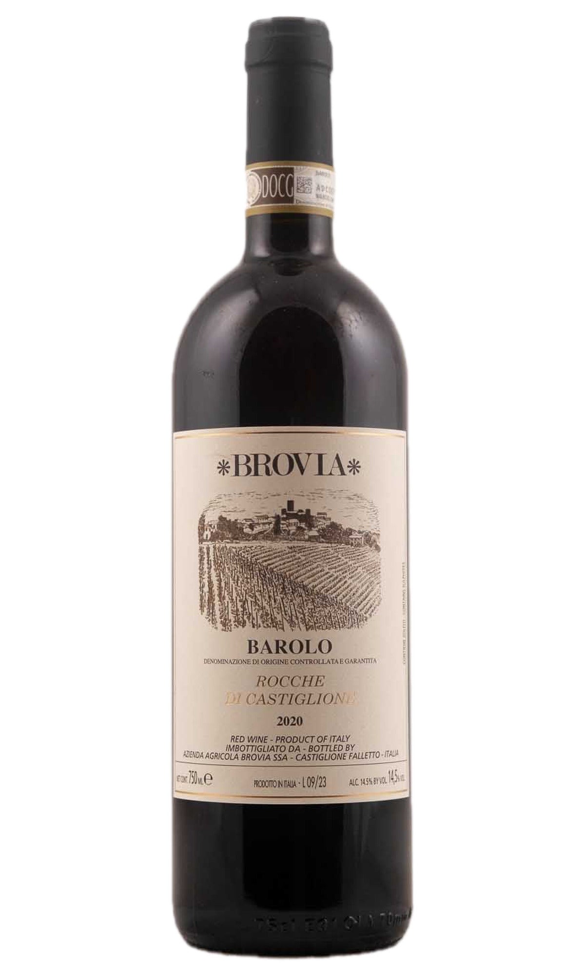 Bottle of Brovia, Barolo Rocche di Castiglione, 2020 - Red Wine - Flatiron Wines & Spirits - New York