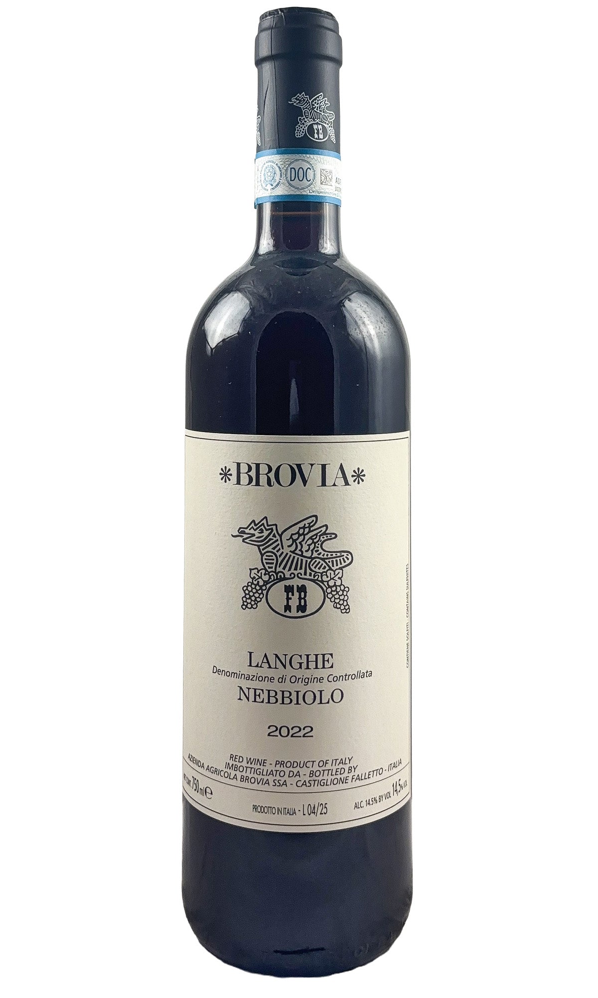 Bottle of Brovia, Langhe Nebbiolo, 2022 - Red Wine - Flatiron Wines & Spirits - New York