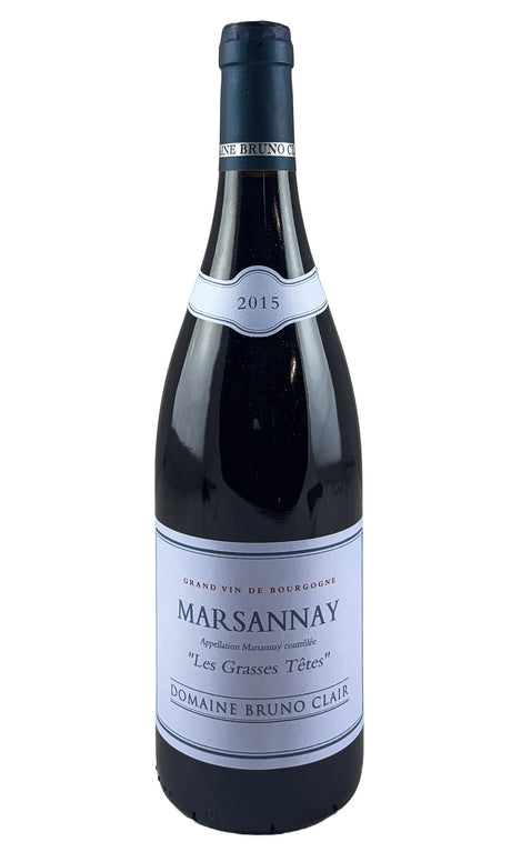 Bottle of Bruno Clair, Marsannay Les Grasses Tetes, 2015 - Red Wine - Flatiron Wines & Spirits - New York