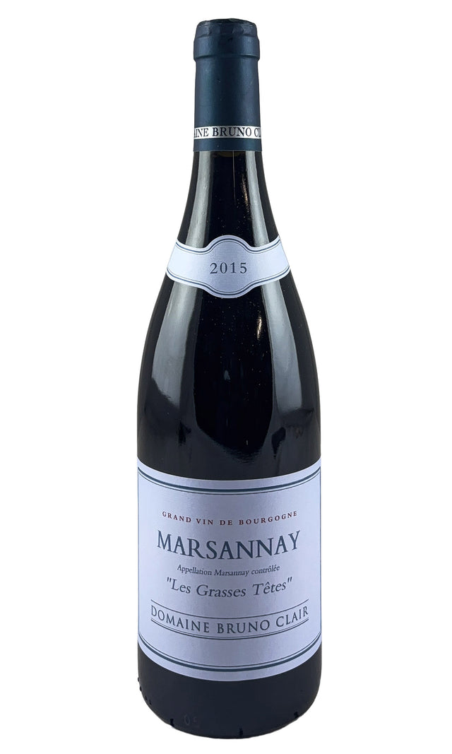 Bottle of Bruno Clair, Marsannay Les Grasses Tetes, 2015 - Red Wine - Flatiron Wines & Spirits - New York