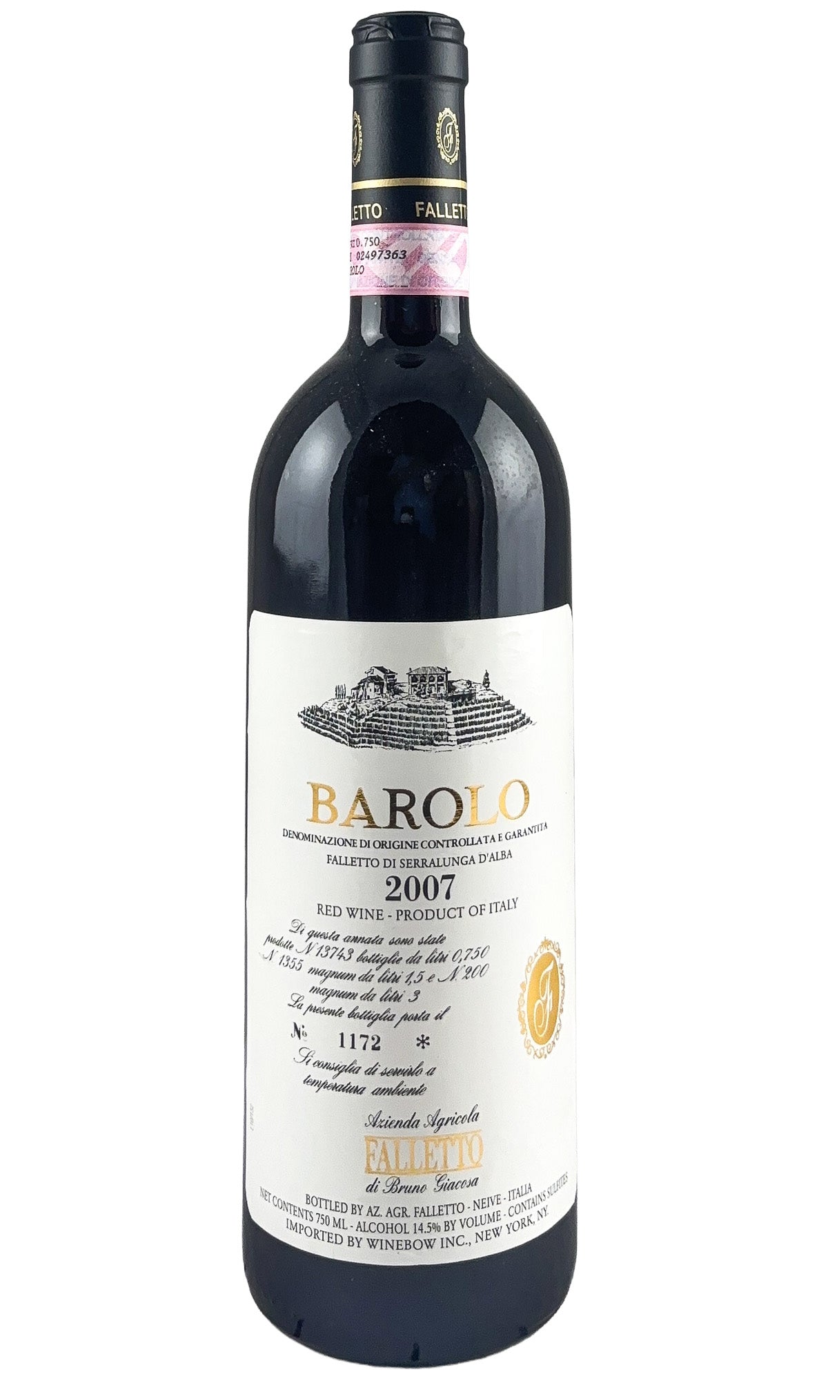 Bottle of Bruno Giacosa, Barolo Falletto, 2007 - Red Wine - Flatiron Wines & Spirits - New York