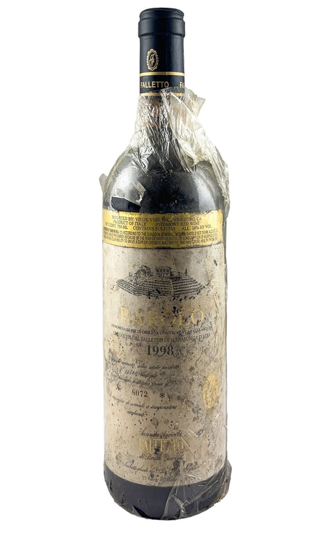 Bottle of Bruno Giacosa, Barolo Falletto di Serralunga D'Alba, 1998 - Red Wine - Flatiron Wines & Spirits - New York