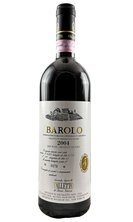Bottle of Bruno Giacosa, Barolo Falletto di Serralunga d'Alba, 2004 - Red Wine - Flatiron Wines & Spirits - New York