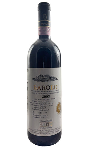 Bottle of Bruno Giacosa, Barolo Le Rocche Del Falletto, 2003 - Red Wine - Flatiron Wines & Spirits - New York