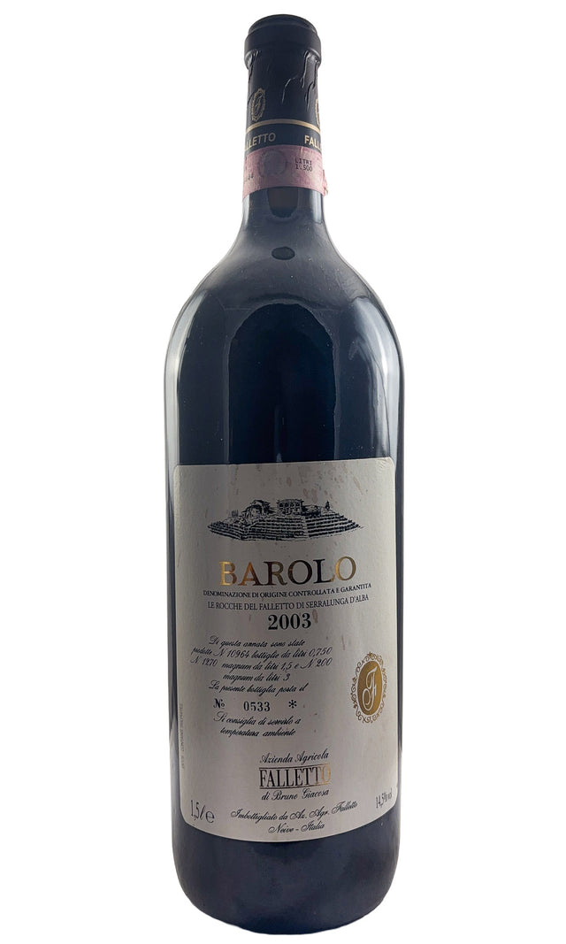 Bottle of Bruno Giacosa, Barolo Le Rocche Del Falletto Si Serralunga D’Alba, 2003 (1.5L) - Red Wine - Flatiron Wines & Spirits - New York