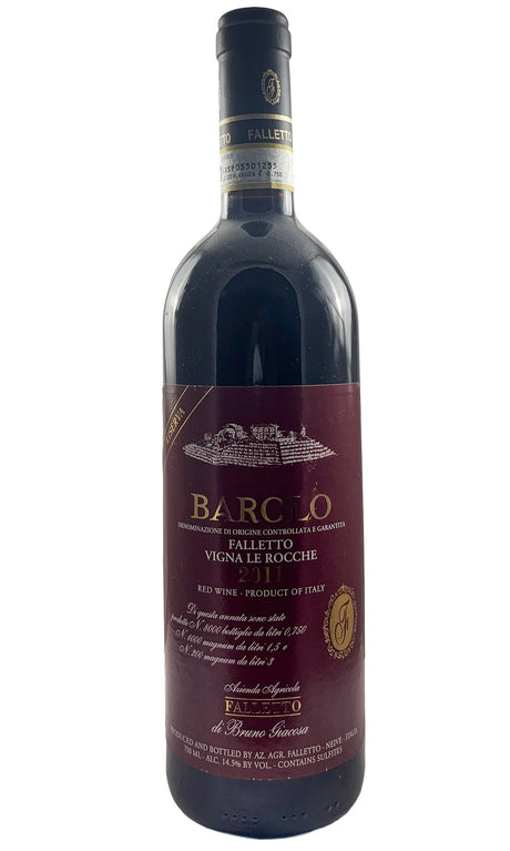 Bottle of Bruno Giacosa, Barolo Le Rocche del Falletto Riserva Red label, 2011 - Red Wine - Flatiron Wines & Spirits - New York