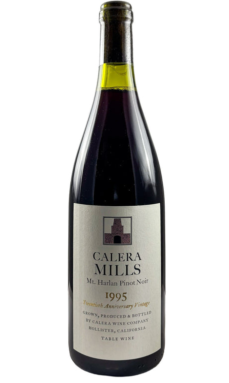 Bottle of Calera, Pinot Noir Mills Vineyard, 1995 - Red Wine - Flatiron Wines & Spirits - New York