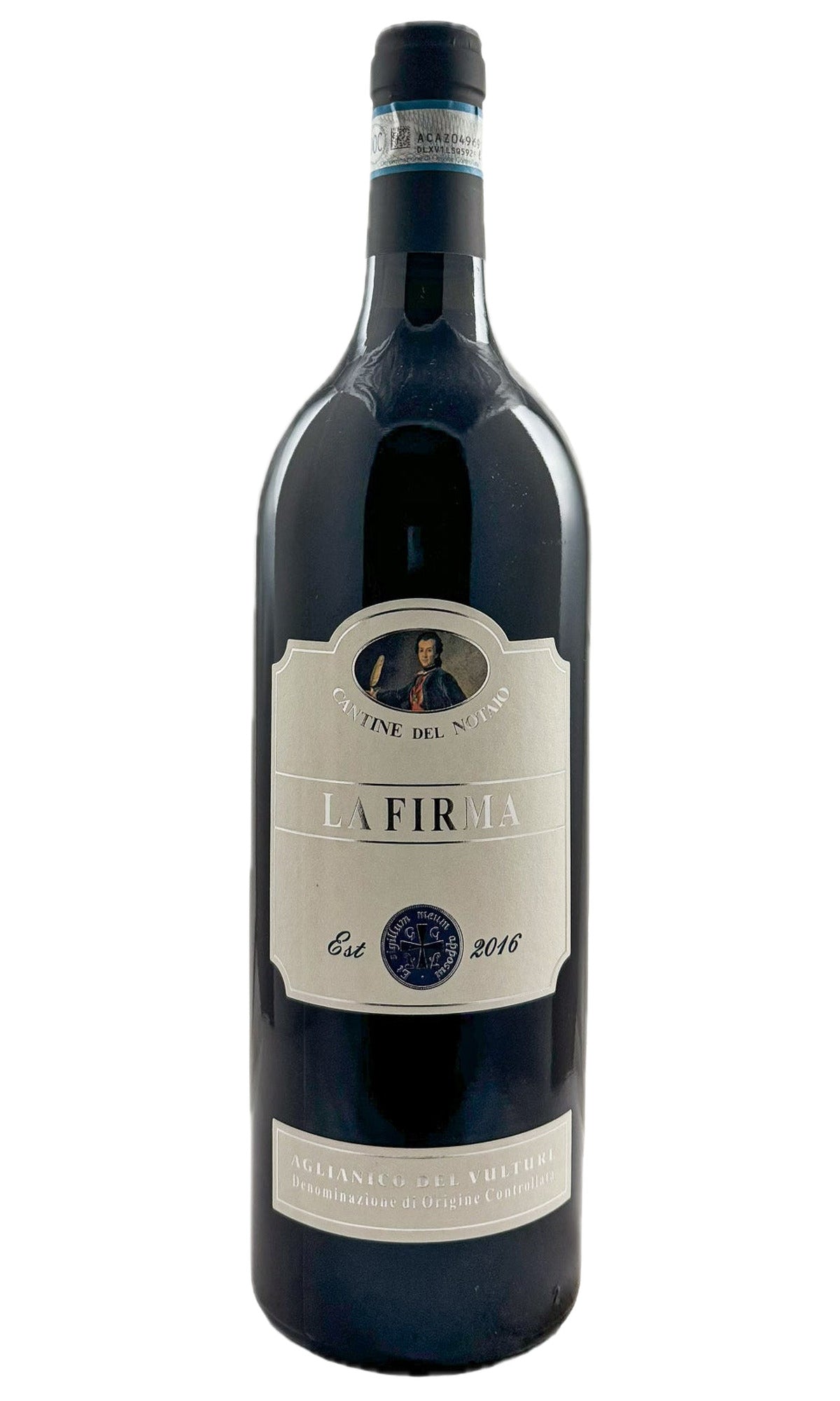 Bottle of Cantine del Notaio, La Firma' Aglianico del Vulture, 2016 - Red Wine - Flatiron Wines & Spirits - New York