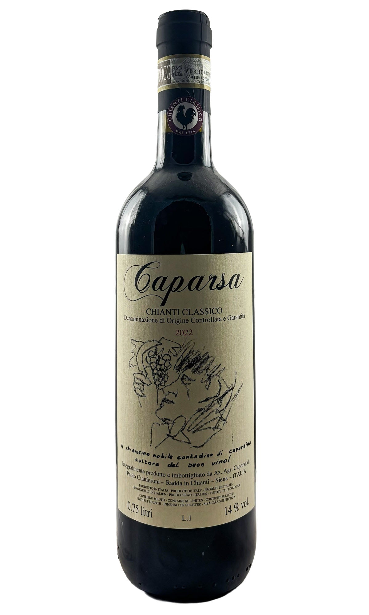 Bottle of Caparsa, Chianti Classico, 2022 - Red Wine - Flatiron Wines & Spirits - New York