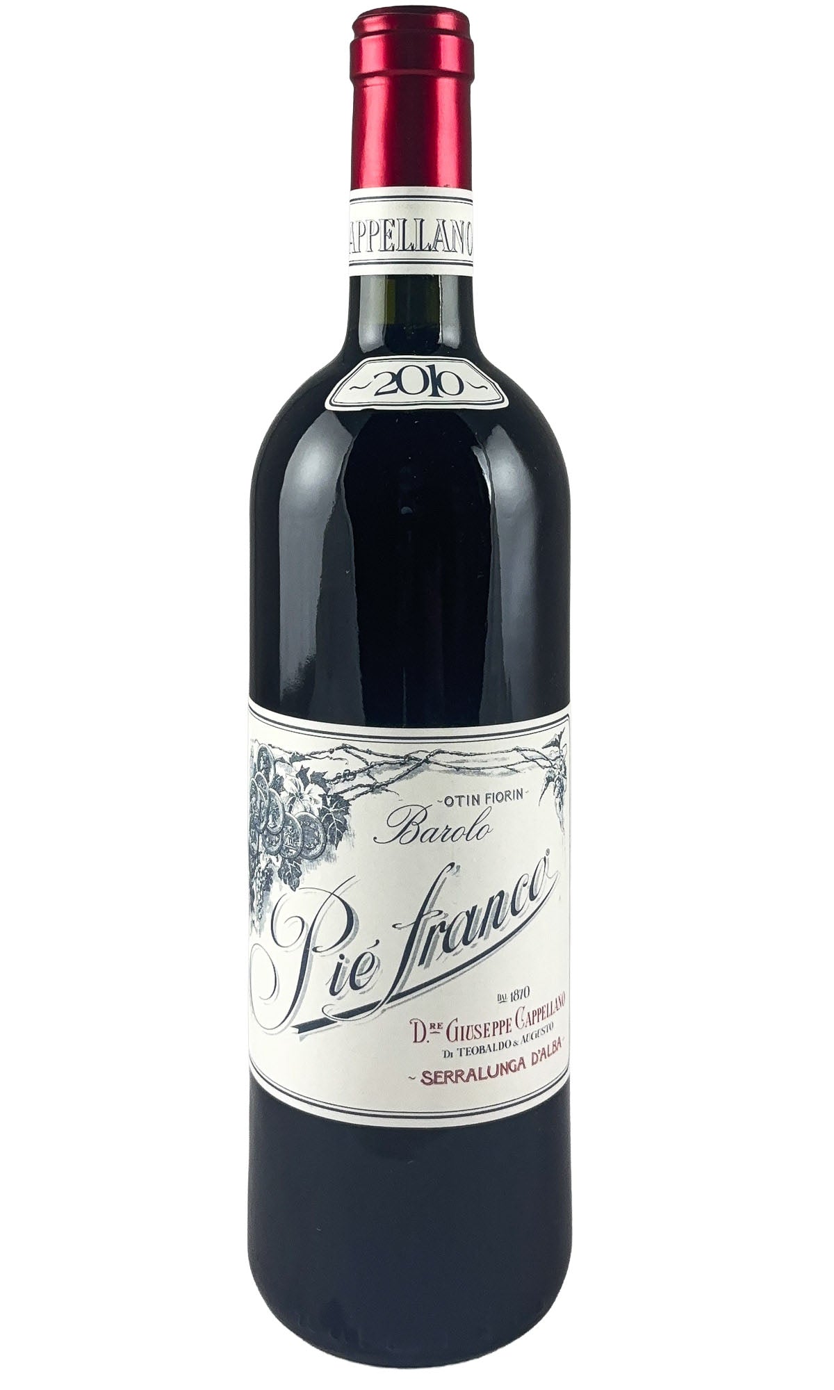 Bottle of Cappellano, Barolo Pie Franco, 2010 - Red Wine - Flatiron Wines & Spirits - New York