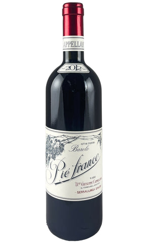 Bottle of Cappellano, Barolo Pie Franco, 2012 - Red Wine - Flatiron Wines & Spirits - New York