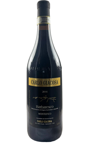 Bottle of Carlo Giacosa, Barbaresco Montefico, 2016 - Red Wine - Flatiron Wines & Spirits - New York