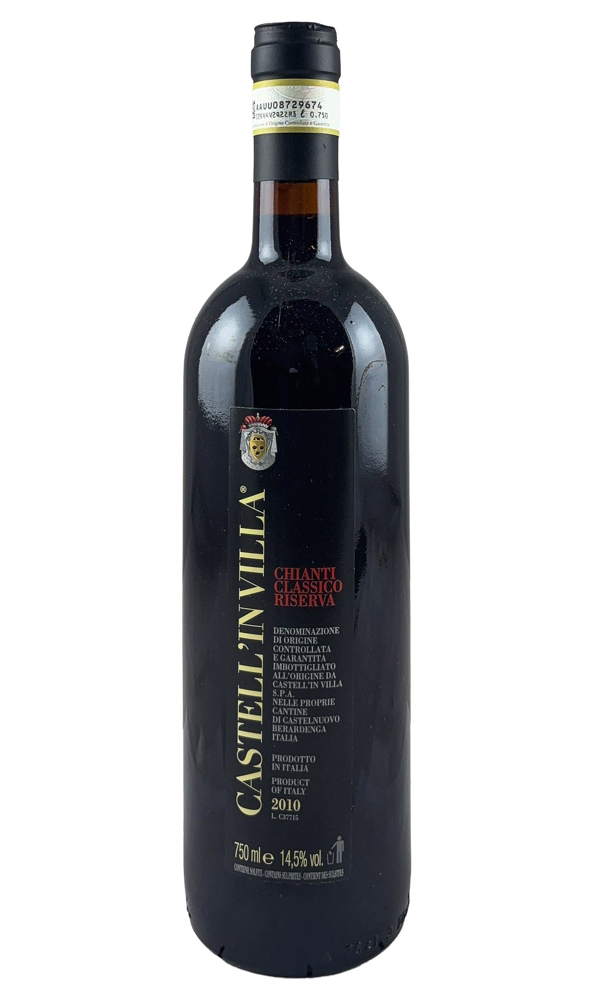 Bottle of Castell'in Villa, Chianti Classico Riserva, 2010 - Red Wine - Flatiron Wines & Spirits - New York