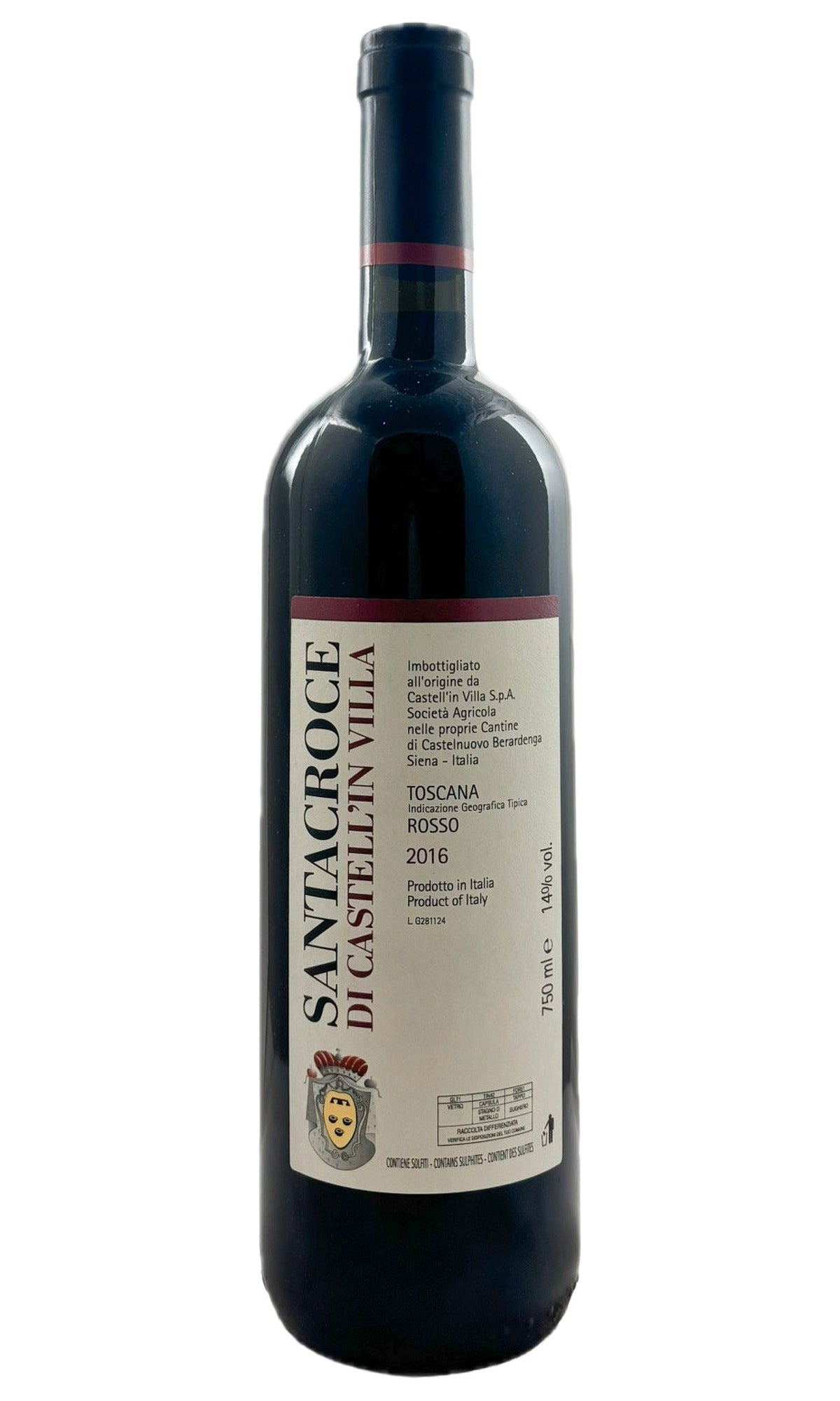 Bottle of Castell'in Villa, Santacroce Toscana Rosso, 2016 - Red Wine - Flatiron Wines & Spirits - New York
