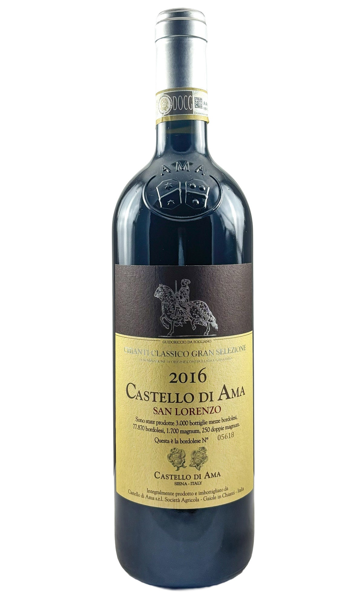 Bottle of Castello di Ama, Chianti Classico Gran Selezione San Lorenzo, 2016 - Red Wine - Flatiron Wines & Spirits - New York