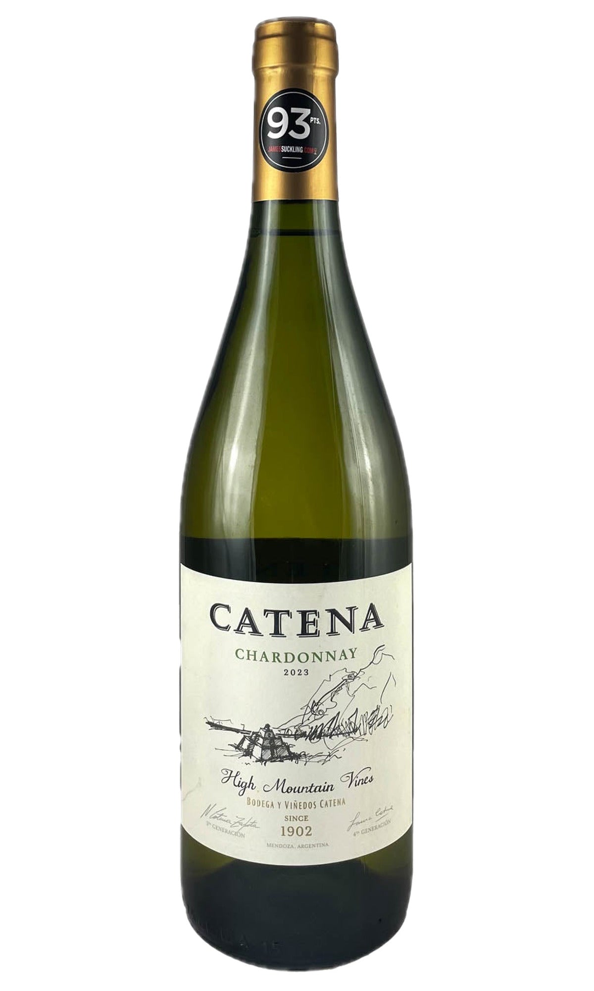 Bottle of Catena, Classic Chardonnay High Mountain Vines, 2023 - White Wine - Flatiron Wines & Spirits - New York