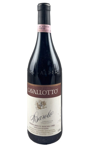 Bottle of Cavallotto, Barolo Riserva Bricco Boschis Vigna San Giuseppe, 1999 - Red Wine - Flatiron Wines & Spirits - New York