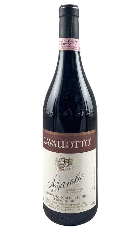 Bottle of Cavallotto, Barolo Riserva Bricco Boschis Vigna San Giuseppe, 1999 - Red Wine - Flatiron Wines & Spirits - New York