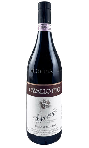 Bottle of Cavallotto, Barolo Riserva Bricco Boschis Vignolo, 1998 - Red Wine - Flatiron Wines & Spirits - New York