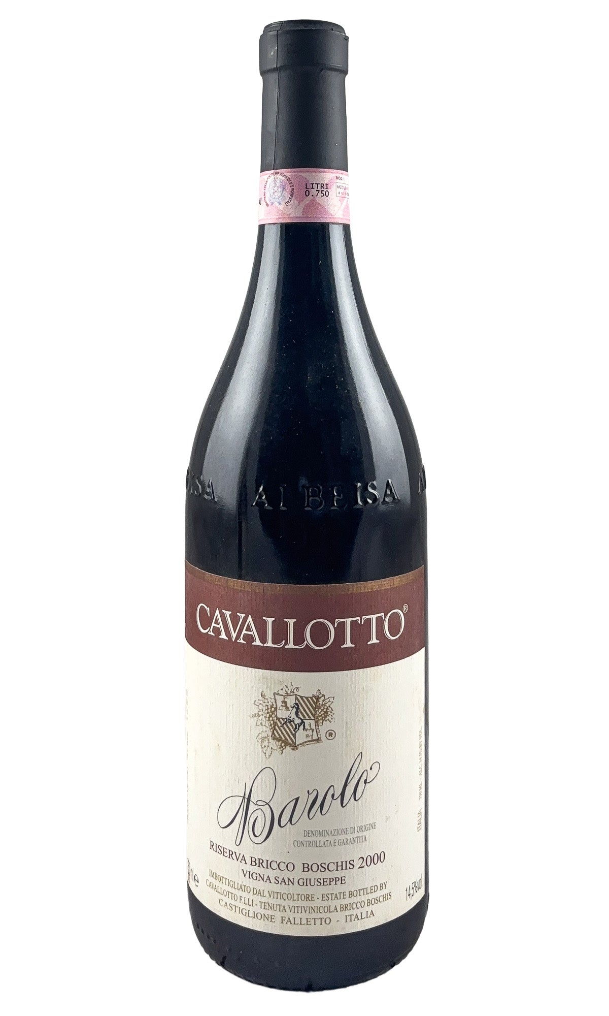 Bottle of Cavallotto, Barolo Vigna San Giuseppe, 2000 - Red Wine - Flatiron Wines & Spirits - New York